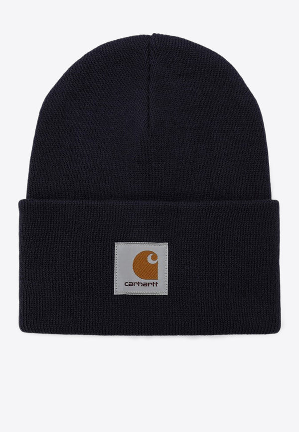 Carhartt Wip Logo Patch Ribbed Beanie Blue I020222PL/P_CARH-29LXX