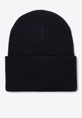 Carhartt Wip Logo Patch Ribbed Beanie Blue I020222PL/P_CARH-29LXX