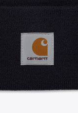 Carhartt Wip Logo Patch Ribbed Beanie Blue I020222PL/P_CARH-29LXX