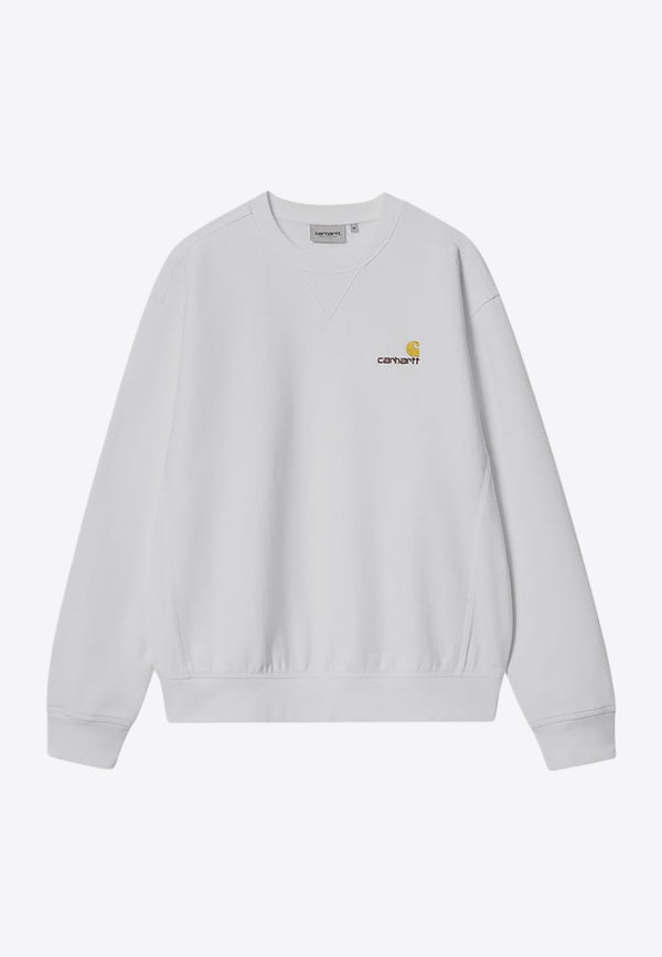 Carhartt Wip American Script Logo Sweatshirt White I025475CO/P_CARH-02XX