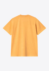 Carhartt Wip Vista Logo Jersey T-shirt Orange I030780CO/P_CARH-2BWGD