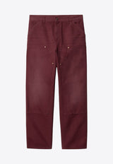 Carhartt Wip Double Knee Cargo Pants Burgundy I031501CO/P_CARH-2BY3K