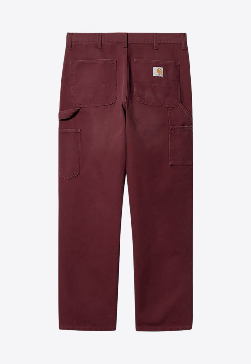 Carhartt Wip Double Knee Cargo Pants Burgundy I031501CO/P_CARH-2BY3K