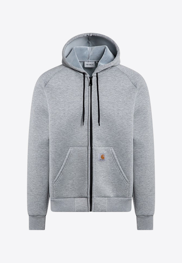 Carhartt Wip Car-Lux Zip-Up Hooded Sweatshirt Gray I032935PL/P_CARH-0GKXX