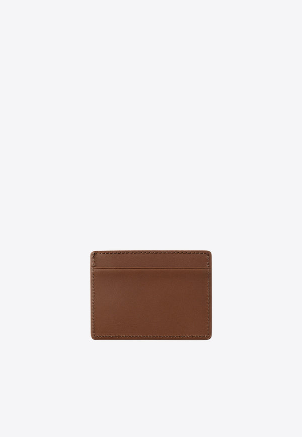 Carhartt Wip Vegas Logo Print Leather Cardholder Brown I033109BROWN