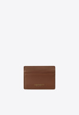 Carhartt Wip Vegas Logo Print Leather Cardholder Brown I033109BROWN