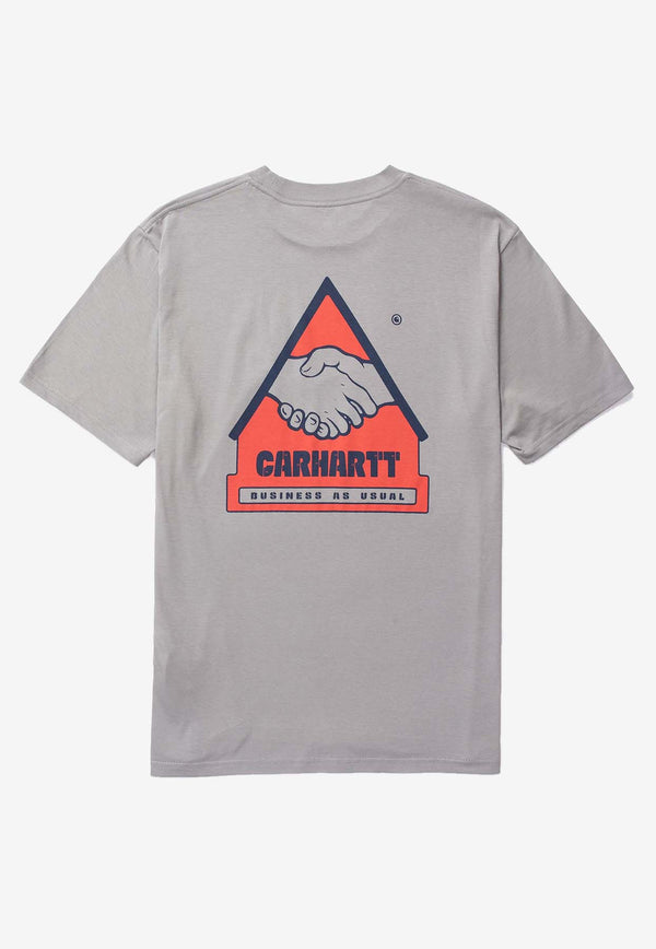 Carhartt Wip Trade Logo T-shirt Gray I033638GREY