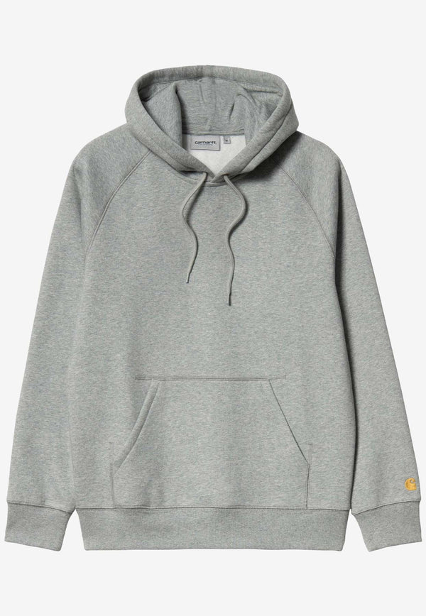 Carhartt Wip Chase Embroidered Logo Hoodie Gray I033661GREY