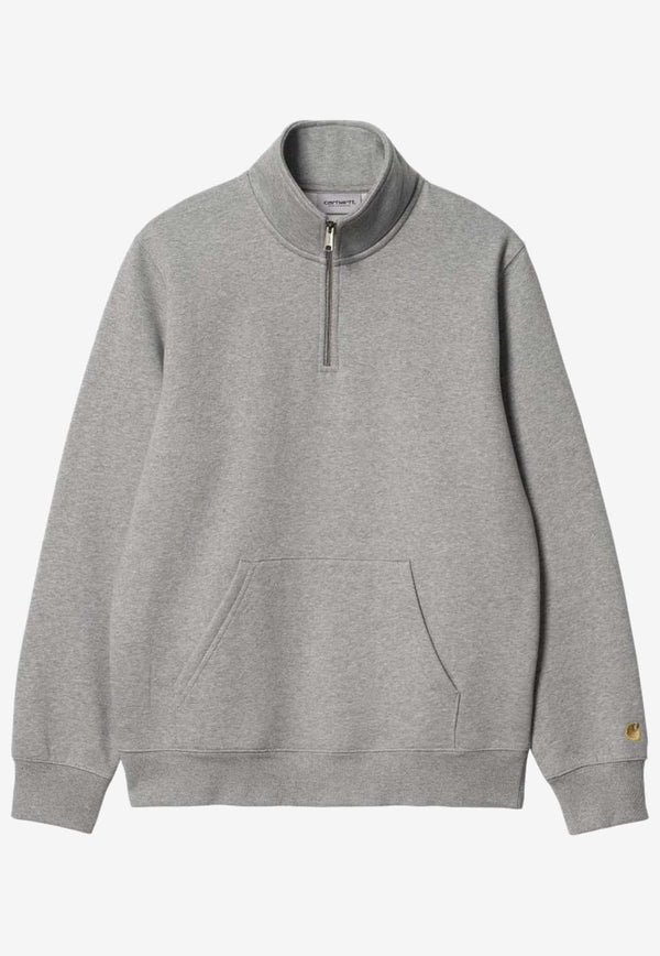 Carhartt Wip Chase Half-Zip Sweatshirt Gray I033665GREY