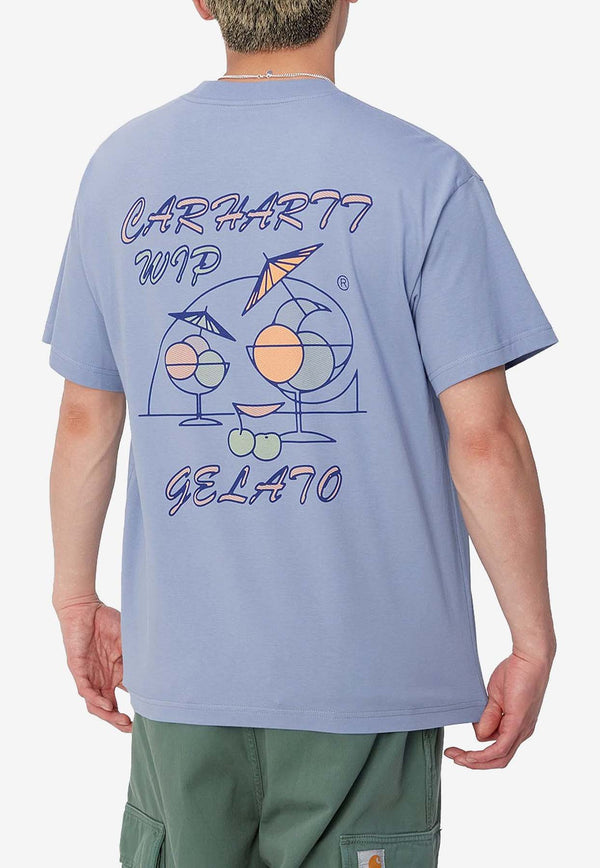 Carhartt Wip Gelato Graphic Print T-shirt Blue I033668BLUE