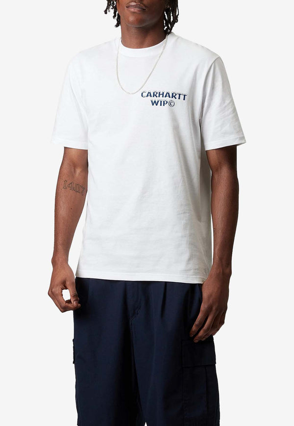 Carhartt Wip Ice Logo Print T-shirt White I034436WHITE