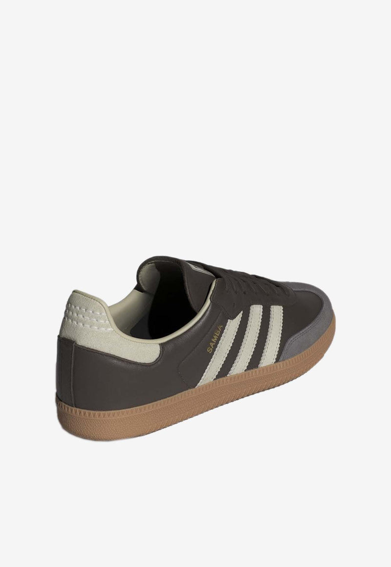 Adidas Originals Samba OG Leather Low-Top Sneakers Brown ID1481LE/P_ADIDS-BP