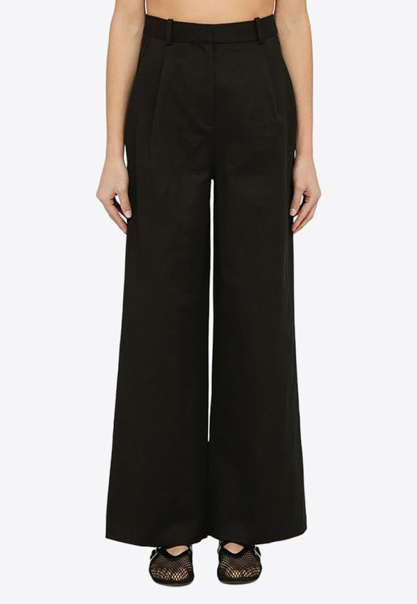 Loulou Studio Linen-Blend Wide-Leg Pants IDAICO/O_LOULO-BLK