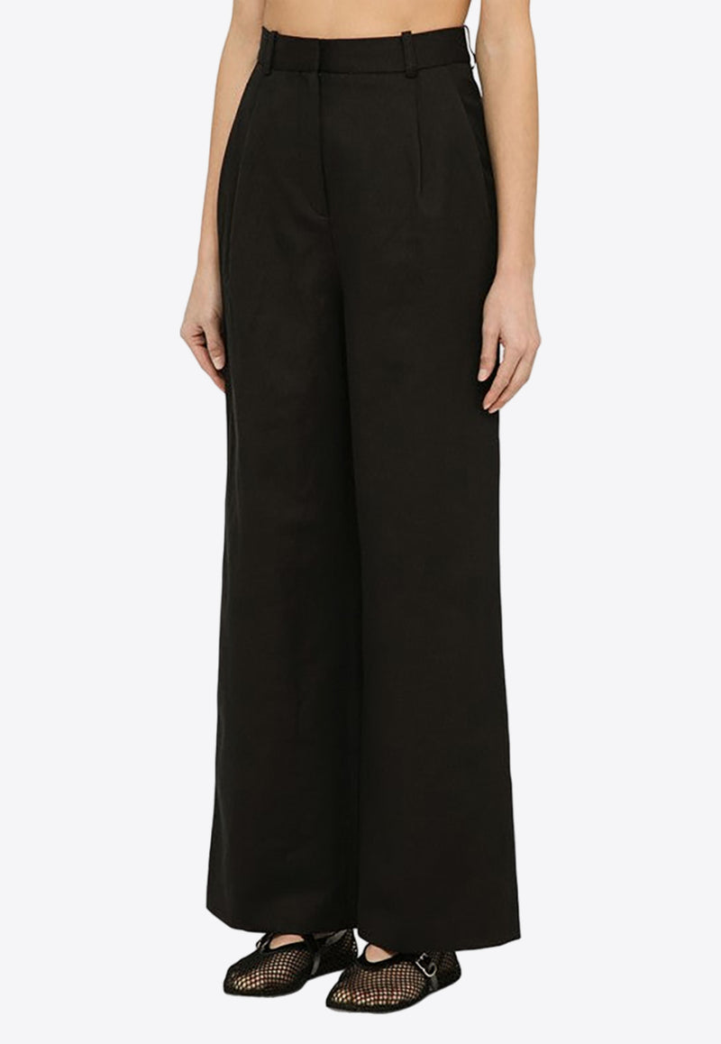 Loulou Studio Linen-Blend Wide-Leg Pants IDAICO/O_LOULO-BLK