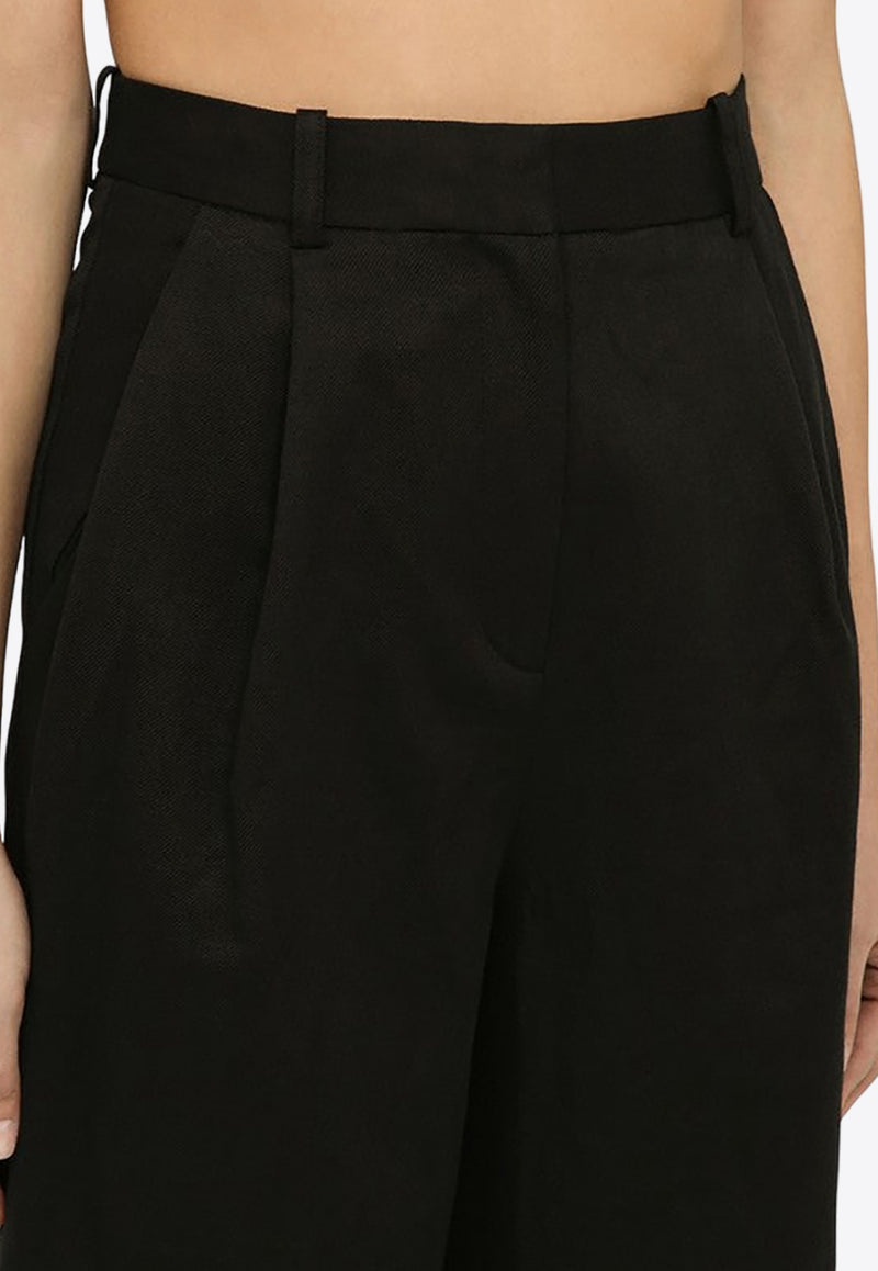 Loulou Studio Linen-Blend Wide-Leg Pants IDAICO/O_LOULO-BLK