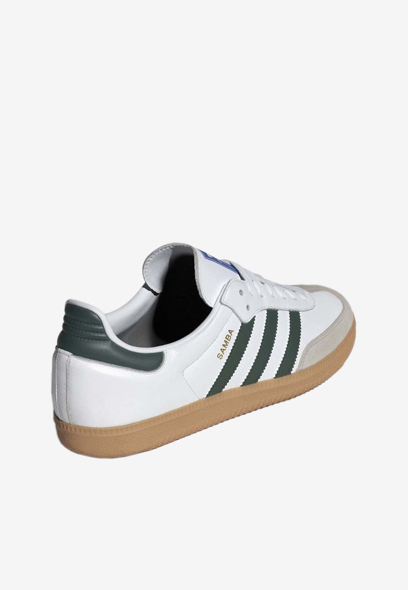 Adidas Originals Samba OG Low-Top Sneakers White IE3437LE/O_ADIDS-WHTGRN