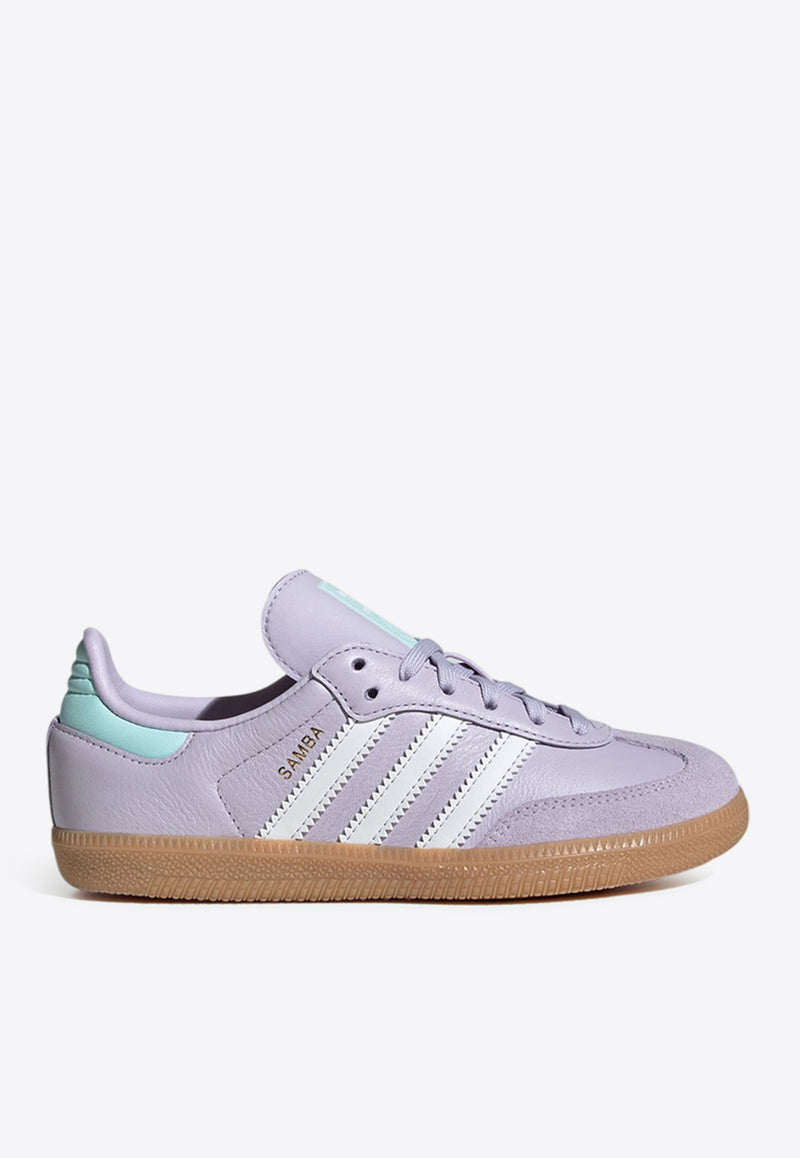 Adidas Originals Girls Samba OG Low-Top Sneakers IE8847PURPLE