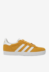 Adidas Kids Girls Gazelle Suede Low-Top Sneakers Yellow IF9808LS/P_ADIDS-YL