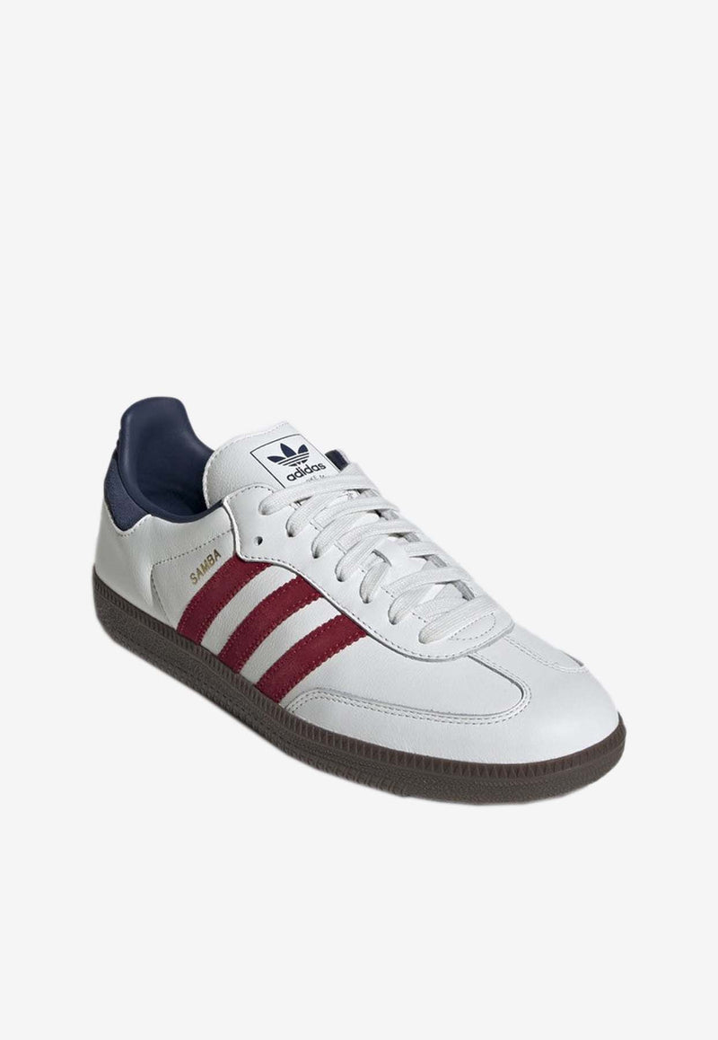 Adidas Originals Samba OG Leather Low-Top Sneakers White IH4881LE/P_ADIDS-CT