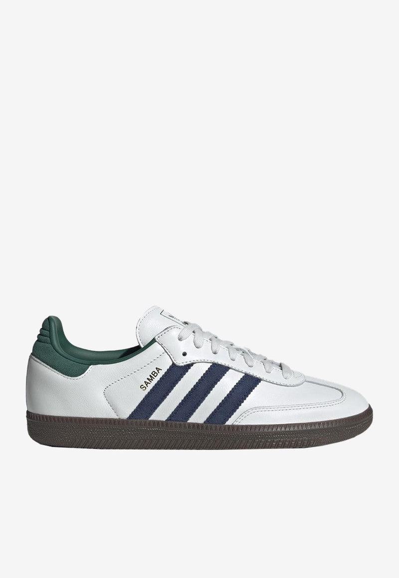 Adidas Originals Samba OG Leather Low-Top Sneakers White IH4882LE/P_ADIDS-BC