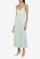 Ivy Oak Noel Satin Midi Dress Light Blue IO117599PL/O_IVY-BL804