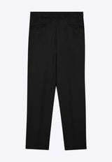 Santaniello Wool-Blend Tailored Pants Black IRNOE2968/P_SANTA-99