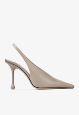 Jimmy Choo Isa 95 Leather Slingback Pumps ISA 95 CLF TAUPE