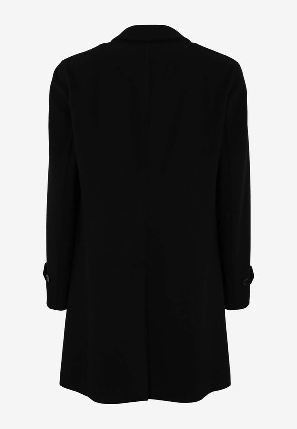 Lardini Wool Trench Coat IV23223BLACK