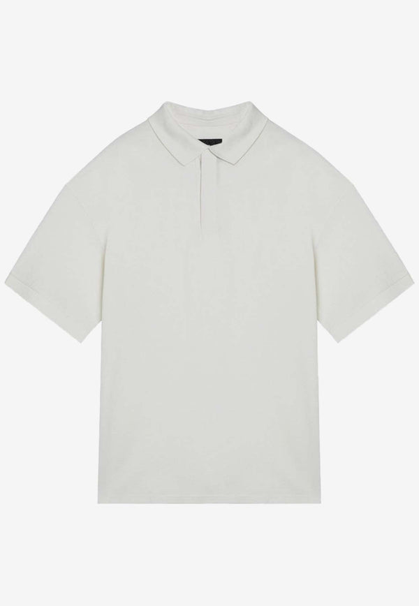 Y-3 Rubberized Logo Polo T-shirt White IV5647CO/O_ADIDY-OW