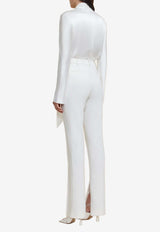 Acler Newland High-Waist Pants Ivory