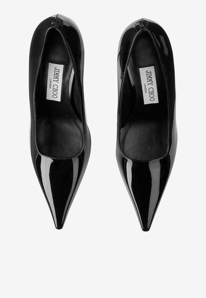 Ixia 95 Patent Leather Pumps Jimmy Choo IXIA 95 PAT BLACK