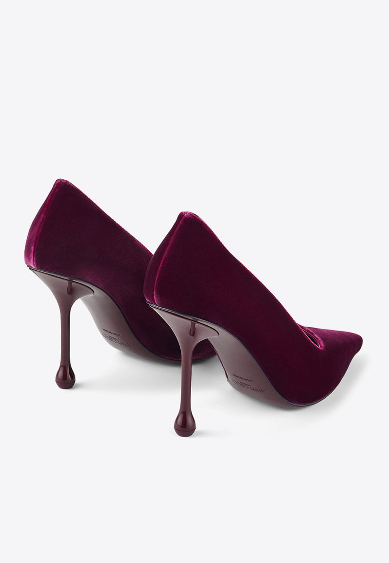 Ixia 95 Velvet Pumps Jimmy Choo IXIA 95 VEL BOYSENBERRY