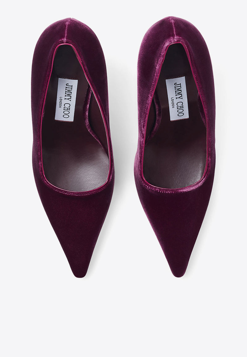 Ixia 95 Velvet Pumps Jimmy Choo IXIA 95 VEL BOYSENBERRY