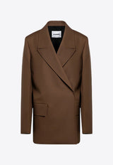 Jil Sander Double-Breasted Wool Blazer Brown J02BN0184J40001/P_JILSA-215