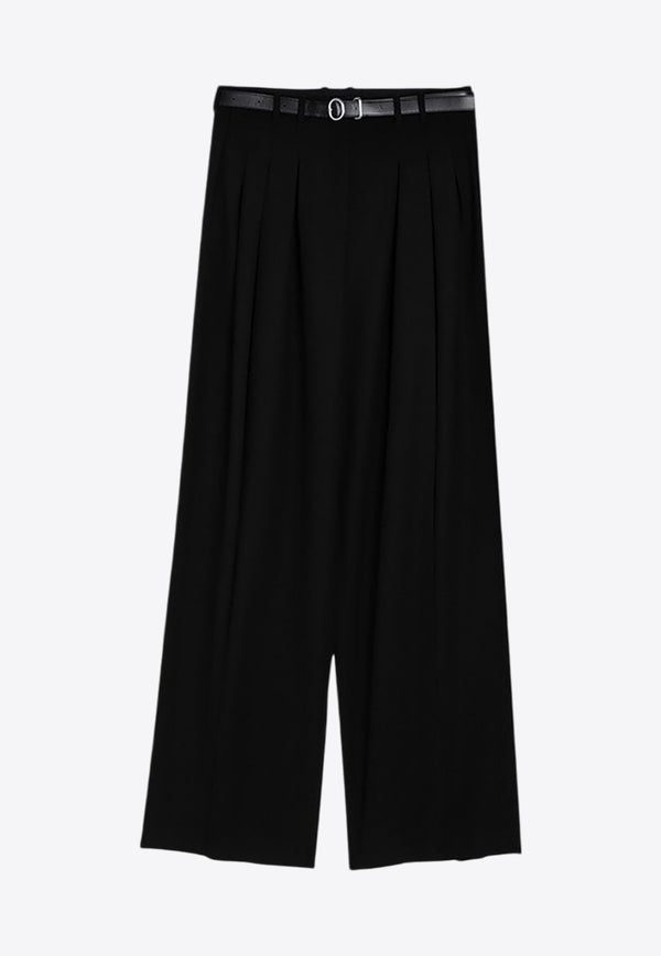 Jil Sander Wide-Leg Tailored Pants with Belt Black J02KA0241J41398/P_JILSA-001