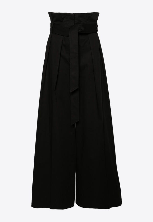 Moschino High-Waist Wide-Leg Pants J0304 0420 0555 Black