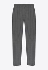 Moschino Striped Tailored Pants Gray J0315 0516 1508