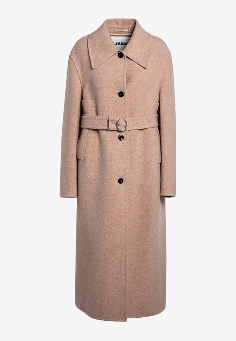 Jil Sander Single-Breasted Belted Wool Coat Pink J03AA0180J40198/P_JILSA-966