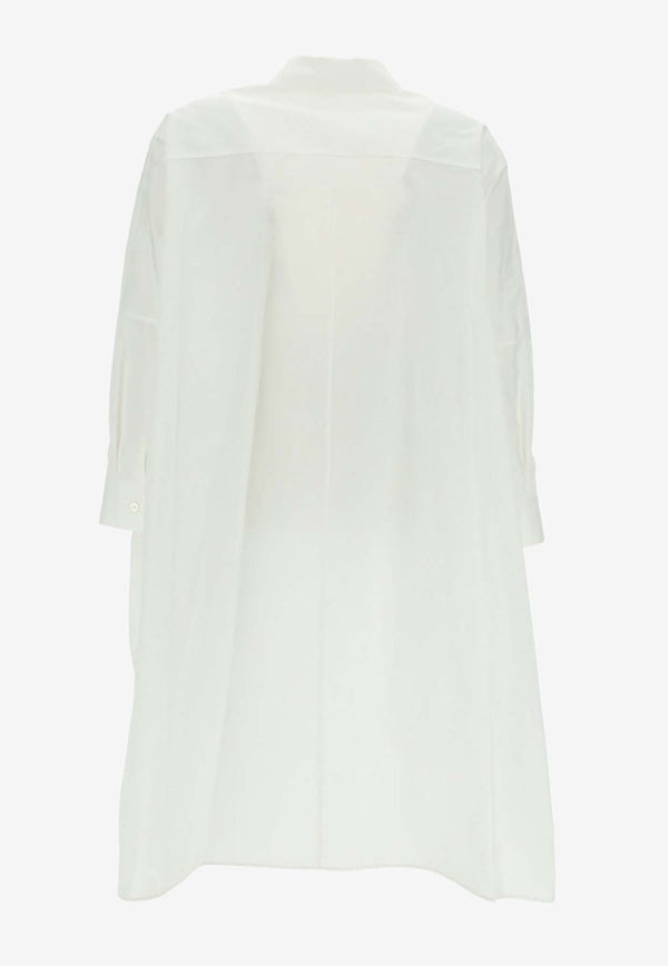 Jil Sander Sunday Long Poplin Shirt White J05DL0007_J45001_100