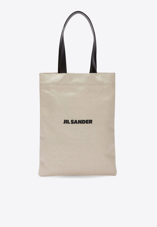 Jil Sander Medium Logo Tote Bag J07WC0023NATURAL