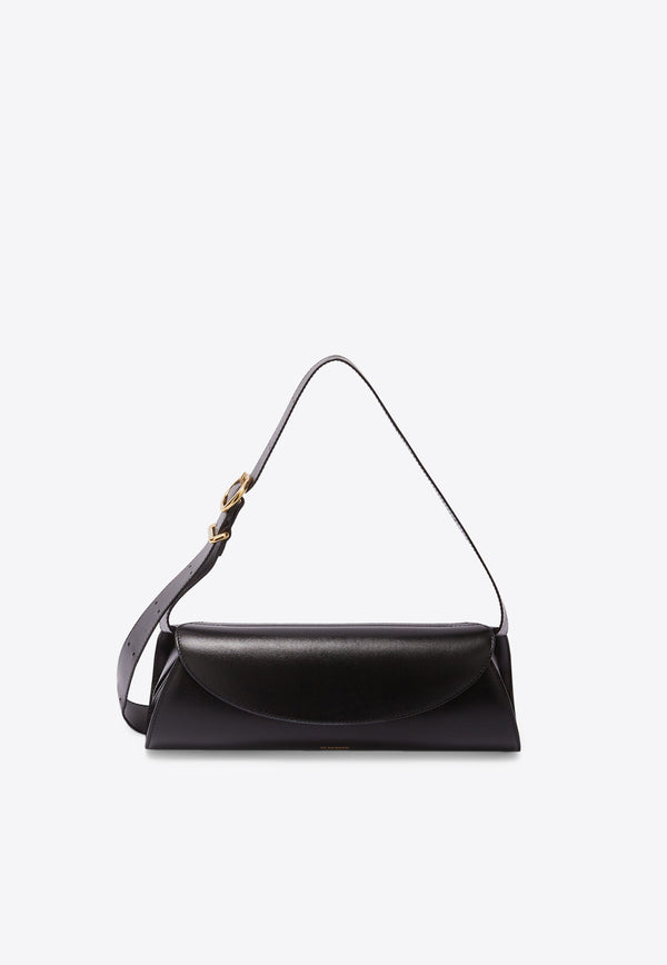 Jil Sander Small Cannolo Shoulder Bag in Calf Leather J07WD0023BLACK