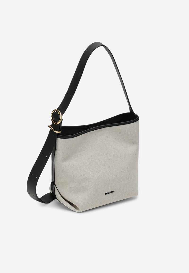 Jil Sander Small Folded Canvas Tote Bag Natural J07ZH0017P7115/P_JILSA-280