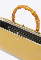 Jil Sander Small Goji Bamboo Top Handle Bag J07ZH0042YELLOW