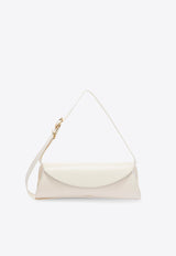 Jil Sander Cannolo Grande Leather Shoulder Bag J08WD0051WHITE