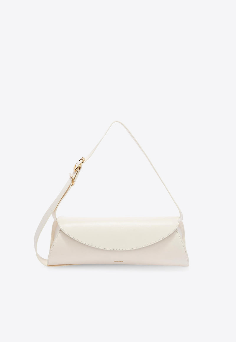 Jil Sander Cannolo Grande Leather Shoulder Bag J08WD0051WHITE