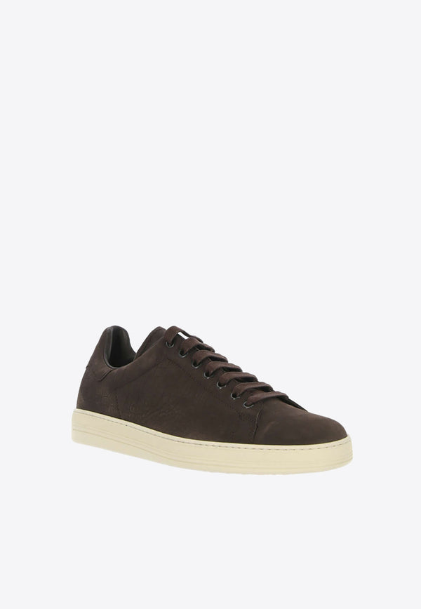 Tom Ford Warwick Croc-Nubuck Low-Top Sneaker J1098-LCL380C 3BW10