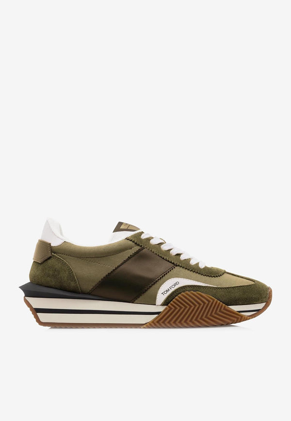 Tom Ford James Low-Top Sneakers J1292-LCL134N 5E002 Khaki