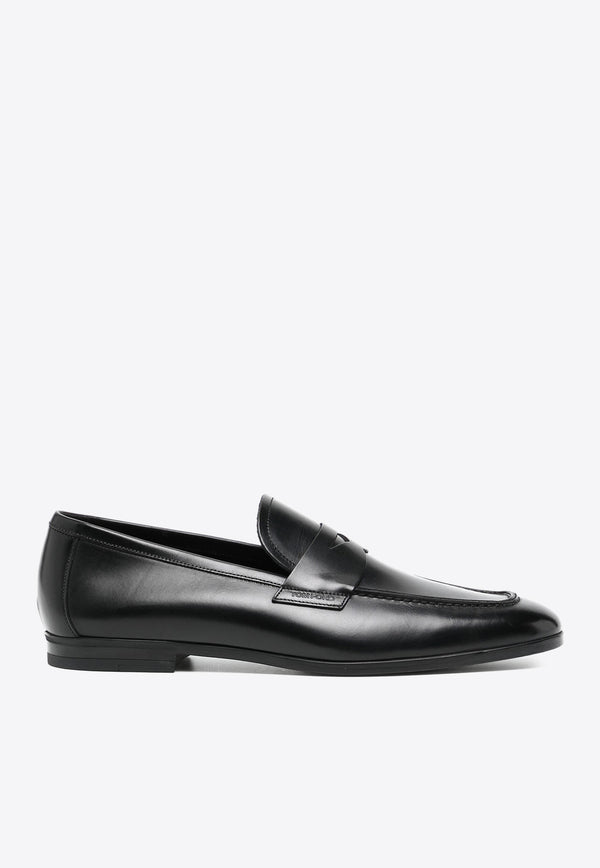 Tom Ford Leather Penny Loafers J1339-LCL252N 1N001