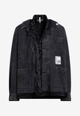 Maison MIHARA YASUHIRO Double-Layered Washed Overshirt Black J13SH184CO/P_MIHAR-BLK