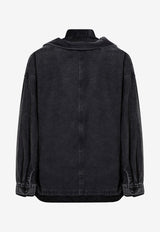 Maison MIHARA YASUHIRO Double-Layered Washed Overshirt Black J13SH184CO/P_MIHAR-BLK